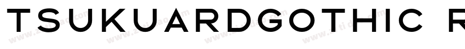 tsukuardgothic regular字体转换